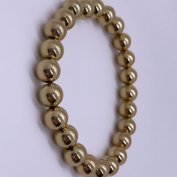 NWT Wool + Pepper Co. Gold Beaded Bracelet - Picture 3 of 5
